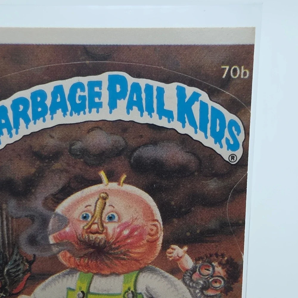 Error Card Miscut Topps Garbage Pail Kids OS2 Foul Phil 70b Multi 1985 Series 2